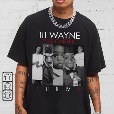 Lil Wayne Tha Carter Rap Shirt Lil Wayne 3 Tour Vintage Black Shirt Unisex T-Shirt