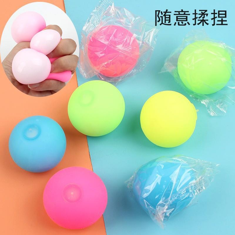 Stressabbau Farbwechselnder Knetball TPR Weichgummi Langsamer Rückprall Mehl Squishy Spielzeug