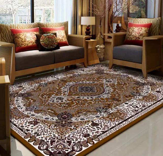 Living Room Retro Bohemian Anti Slip Area Mat Bedroom Baby Room Indoor Home Garden Mat Outdoor Garden Living Room Carpet Decor