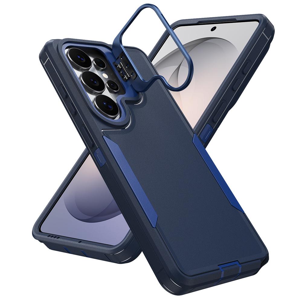 Shockproof Armor Flip Lens Stand Phone Case For Samsung S26 S25 Ultra S24 Plus S23 FE A57 A56 A55 A37 A36 A35 A07 A06 A05S Cover