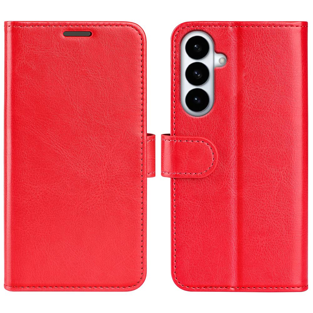 For Samsung Galaxy S26+ Case Crazy Horse Texture Stand Leather Phone Cover