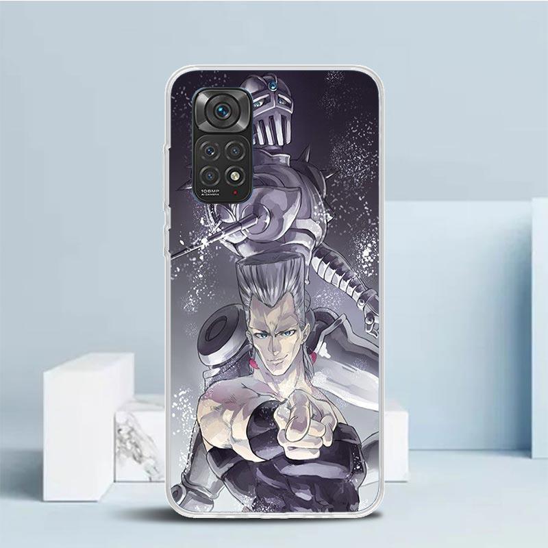JoJo Bizarre Adventure Phone Case For Xiaomi Redmi Note 15 14 14S 13 12S 12 Pro Plus 11S 11 11T 11E 10S 10 + Soft TPU Back Cover