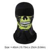 Pasamontañas de Algodón Unisex Máscara Facial Fantasma Máscara de Calavera Esqueleto Aterradora Cara Completa para Exteriores Motocicleta Senderismo Cosplay Suministros para Fiestas
