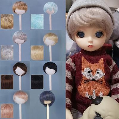 High Temperature Fiber Doll Wig Replaceable Wig for 1/6 BJD/SD Dolls Kids