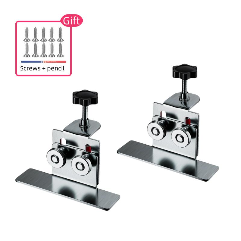 Woodworking Cabinet Door Mounting Positioner Cabinets Frame Jig Adjustable Stainless Steel Cabinet Door Mounting Clamp