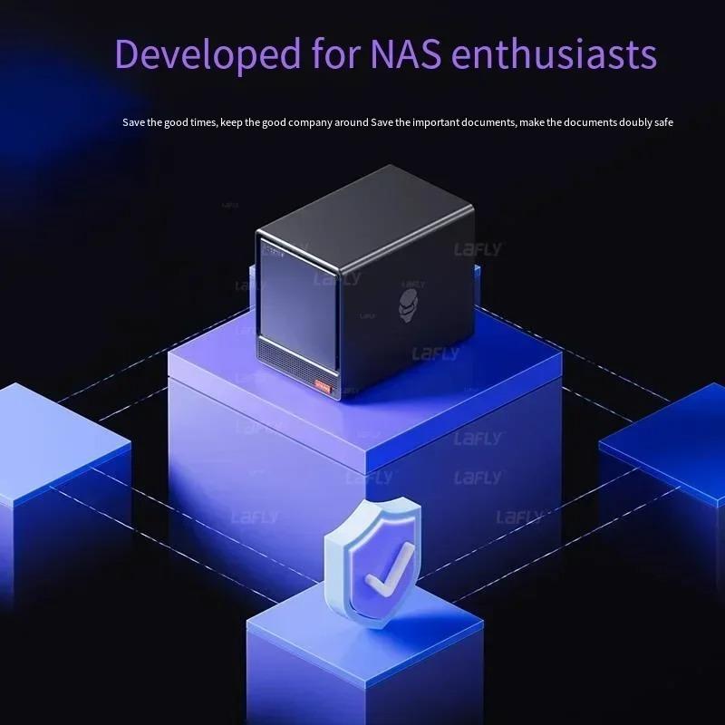 AOOSTAR 2025Intel Quad Core N150 MiniPC Home Cloud HDD a 4 Alloggiamenti SSD Doppio Display USBType-C Doppia LAN Archiviazione Domestica NAS Computer