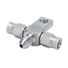 Brake Hose Fitting Adapter, AN‑3 Tee Brake Hose AN3 To Line End Fitting Stainless Steel Auto Parts