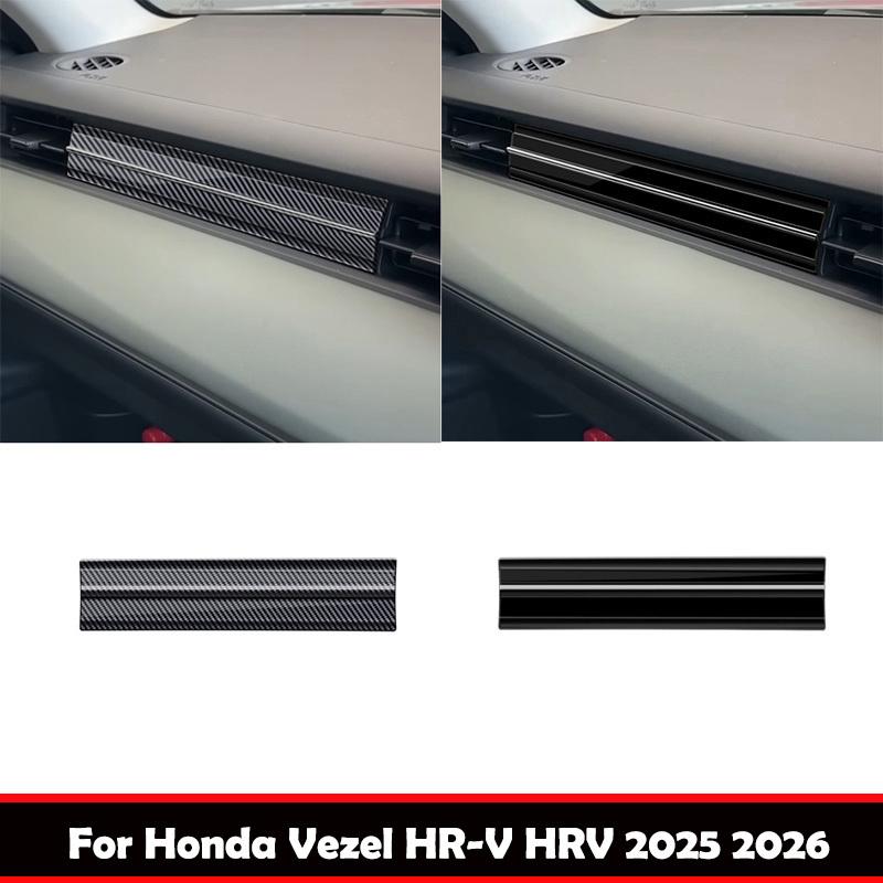 For Honda Vezel H-RV HRV 2025 2026 Front Dashboard Center Conlose Panle Strip Copilot Air Conditions Outlet Panle Cover Stickers
