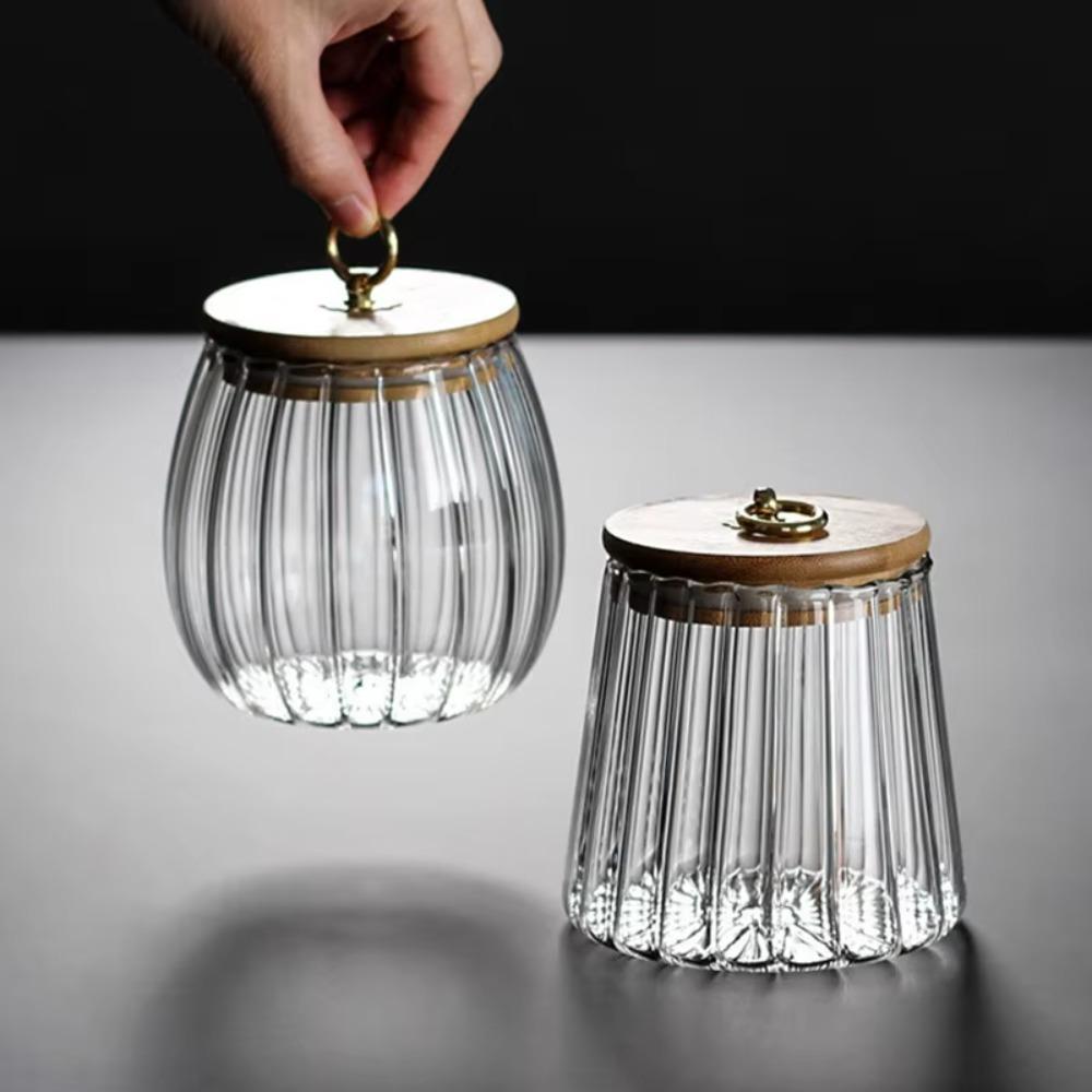 Leakproof Glass Sugar Container Sealed Tea Storage Jar Multipurpose Coffee Canister  Cookie