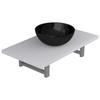 VidaXL Two-Piece Bathroom Furniture Ceramic White