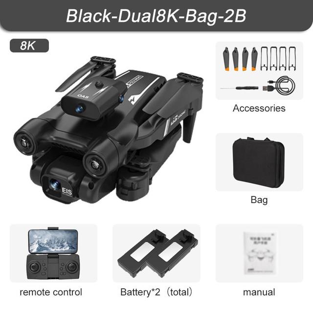 New S17 Mini Drone Professional 4K/8K High-definition Single Camera Obstacle Avoidance Aerial Photography Brushless Foldable Quadcopter 3 Km Toy
