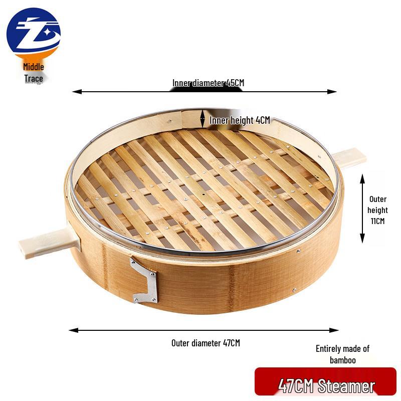 Zhongji Commercial Bamboo Steamer 47cm