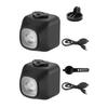 Bike Front Lamp for Evening Cycling with Corded Button Control, Rechargeable Lighting, Quick Mount, and ABS Shell Body