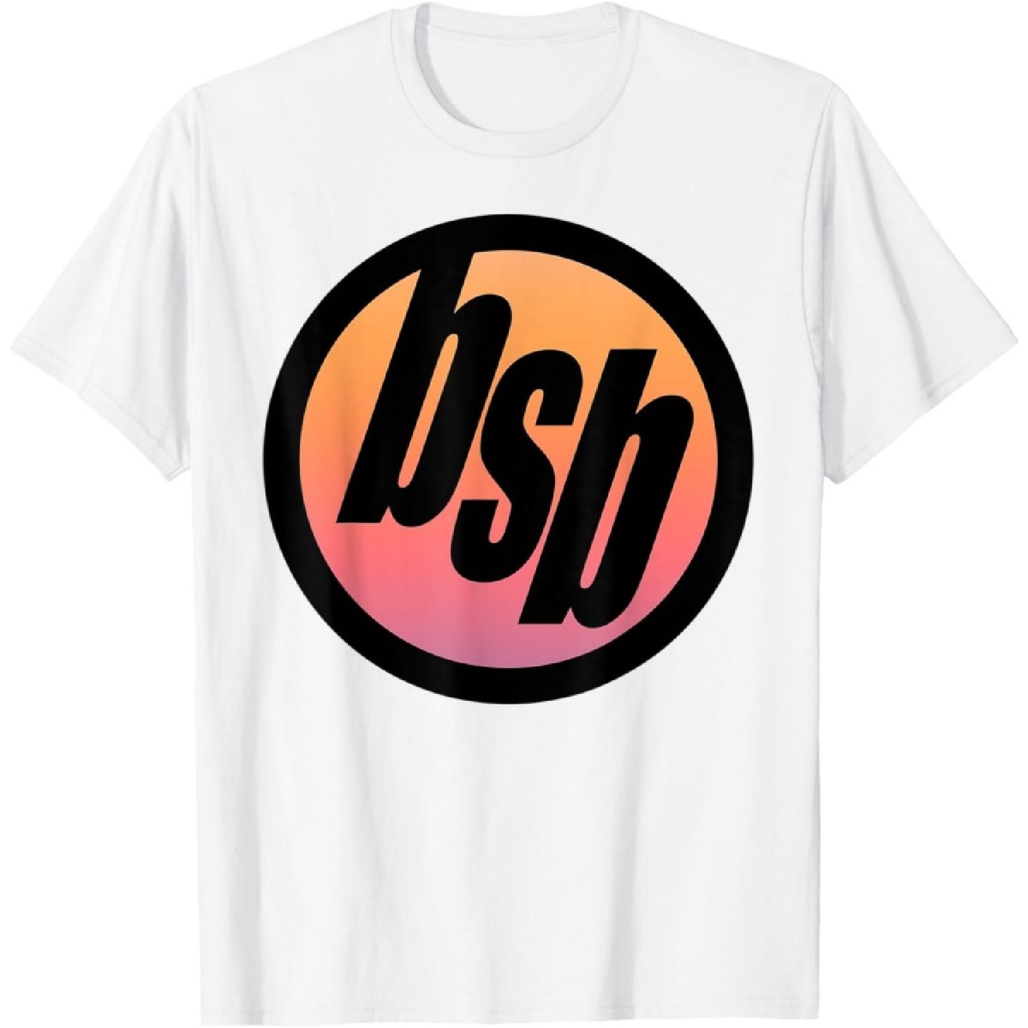 – BSB Sunset Logo On White T-Shirt S