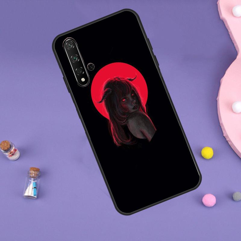 Devil Woman For Huawei Nova 10 9 SE 3i 7i 8i 11i 12i Y60 Y61 Y70 Y72 Y73 Y90 Y91 P20 P30 P40 Lite Case