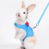 Polyester Rabbit Harness Vest Breathable Pet Walking Leash New Bunny Harness Leash  Small Pets Use