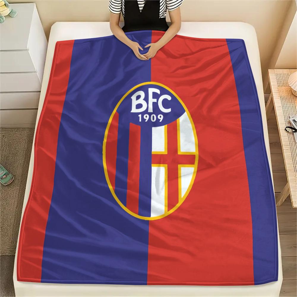 Bologna FC pattern Flannel Blanket, High quality Comfortable for All Seasons, Home Decor, Warmth and Comfort, Perfect for Gifts.