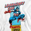 Marvel Comics Mens Legendary Dad Captain America Corner Box Fathers Day T-Shirt