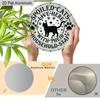 2D Flat Aluminium Sign with Spoiled Cat Pattern - Unique Decorative Sign & Plaque with Paws Stars - Ideal for Wall Decoration - No Electricity Needed