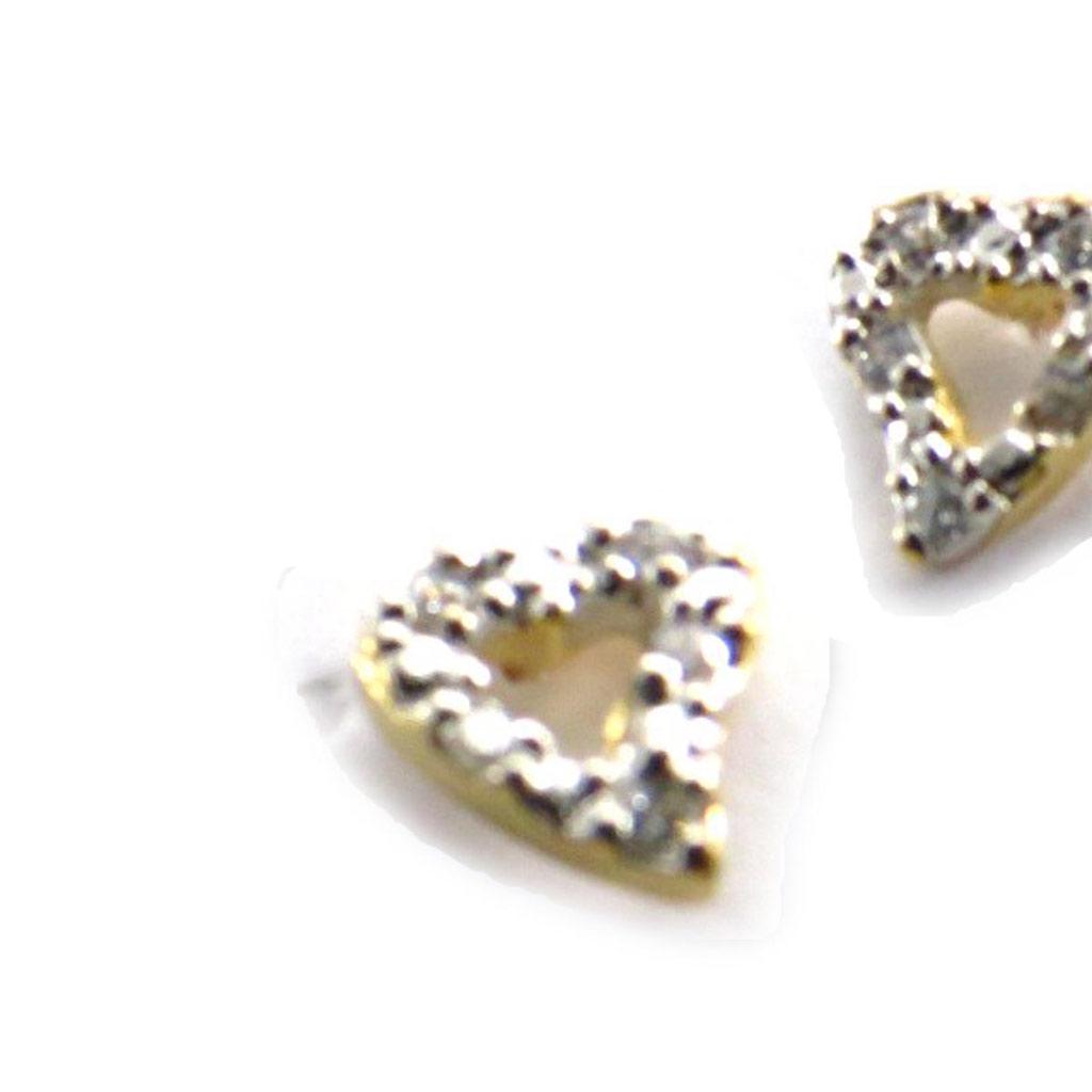 Les Trésors De Lily [J7106] - Two-tone Gold Plated 'Love' Earrings