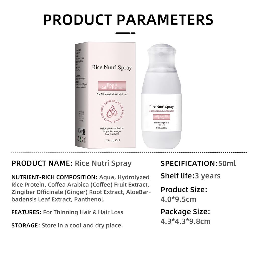 Spray For Thick Beige Hair, Strong Hair, Follicle And Root, Hair Loss Prevention And Thick Hair Color Hair 50ml