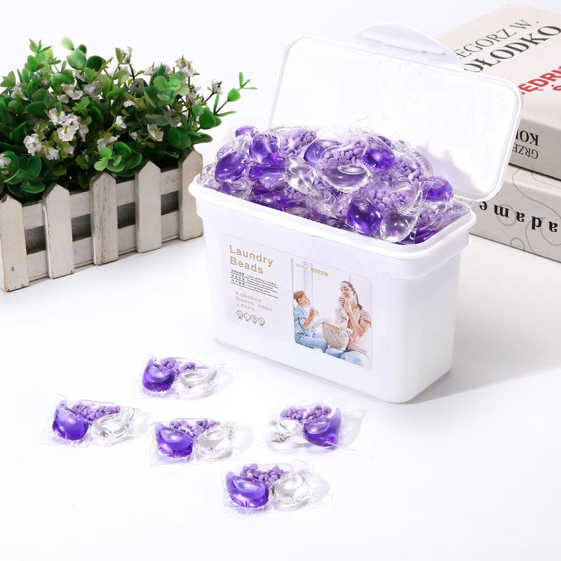 3-in-1 Laundry Capsules: Long-Lasting Fragrance, Highly Concentrated Detergent, Powerful Stain Removal, Three-Chamber Beads.