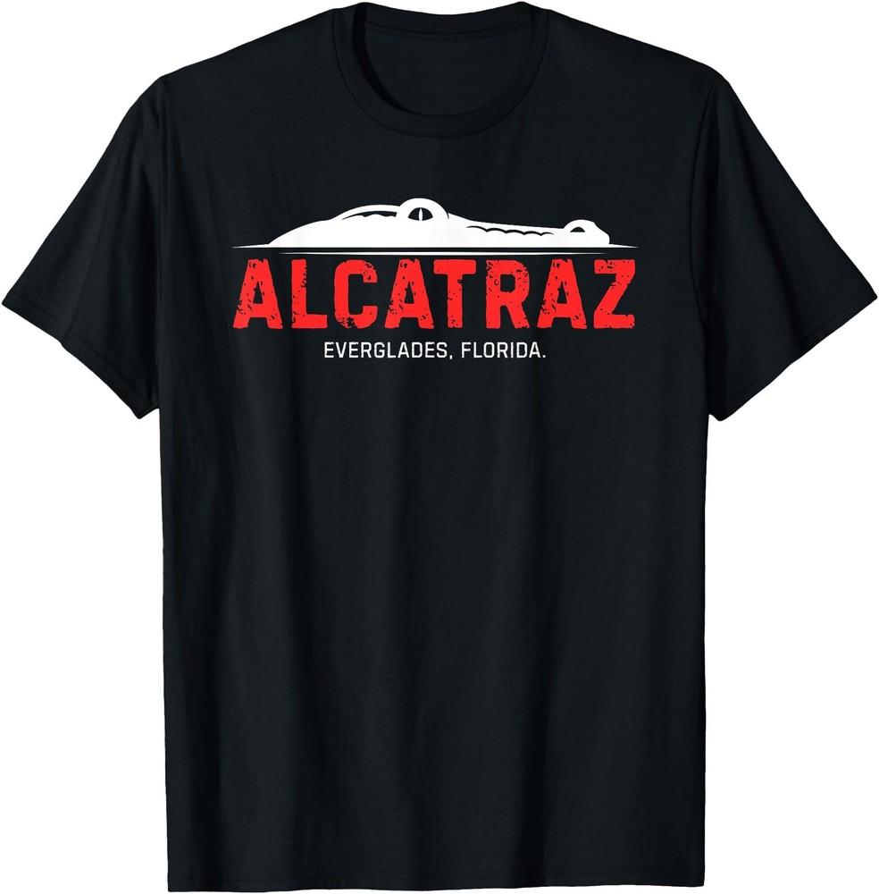 Alligator Alcatraz Pun Everglades Florida Prison Gator Logo T-Shirt Unisex T-Shirt S