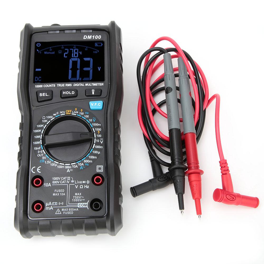 

DM100 Multimeter Digital High precision Intelligent ACDC Voltage Current Frequency Tester