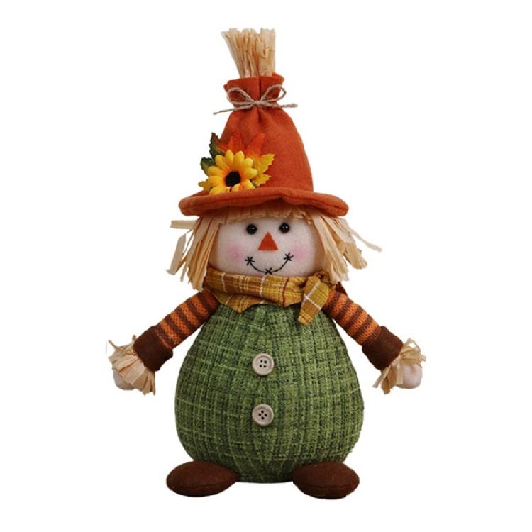 

Seasonal Ornament Scarecrow Doll Decorative Figurine Holiday Festival Decor Party Supply Harvest Festival Kitchen Layout
