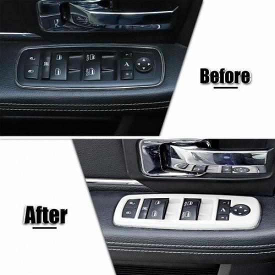 White Window Lift Switch Panel Trim Bezel For Dodge Charger 2011+/Ram 1500 10-17