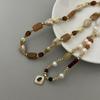 Retro Beaded Necklace for Women In Autumn and Winter Small Crowd Layered Necklace Design Irregular Necklace Accessories