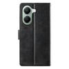 For Xiaomi Poco X7 Pro 5G/Redmi Turbo 4 5G Case Stand Wallet Calf Texture PU Leather Flip Phone Cover with Wrist Strap
