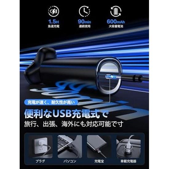 Shaver Beard Shaving Electric 2026 Evolution 54 Blades 360 Rotating LED Screen IPX7 Waterproof Bath Wet Dry Use Long-lasting Battery Lightweight Low