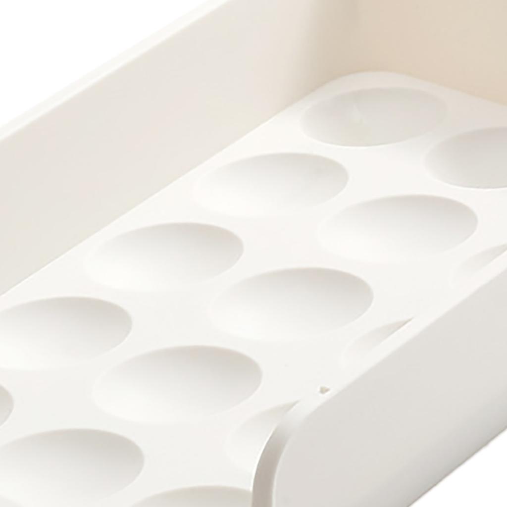 Egg Storage Container Multipurpose 15 Grid Drawer Type Stackable Large Capacity Egg Organiser for Fridge