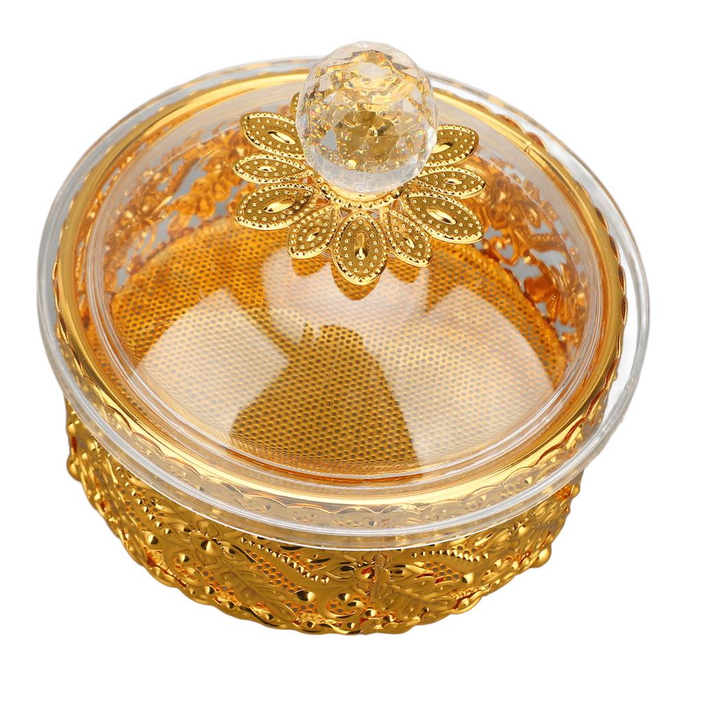 Decorative Jar Box Retro European Style Acrylic Mini Small Candy Jar for Jewelry Gift Round Shape