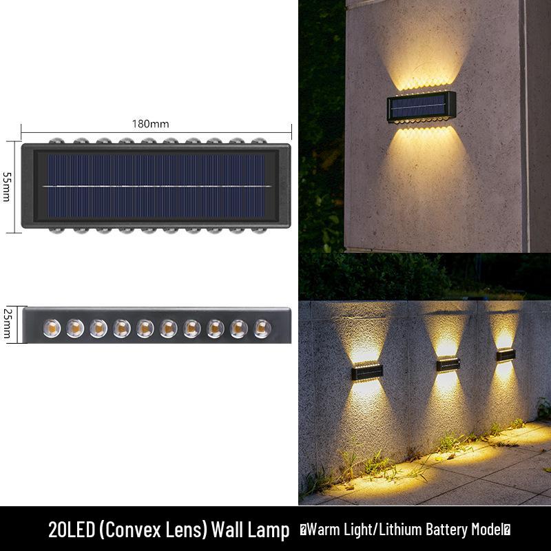 Waterproof Solar Outdoor Wall Light for Garden, Courtyard & Balcony Decoration