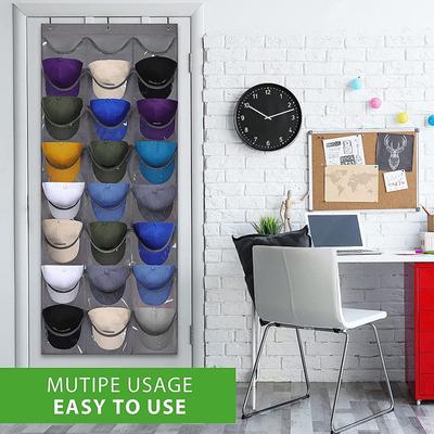Portacappelli Portaoggetti per Cappellini da Baseball Montaggio a Parete Appendiabiti da Porta Organizzatore