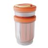 Hot Sale INS Style Leak Proof Storage Cup Draining Type Folding Handle Fork For Salad Breakfast School Office Picnic Carry