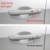 Car Outer Door Handle Covers for Honda Civic 10th Sedan/Hatchback/Type R 2017- With Smart Entry Keyhole