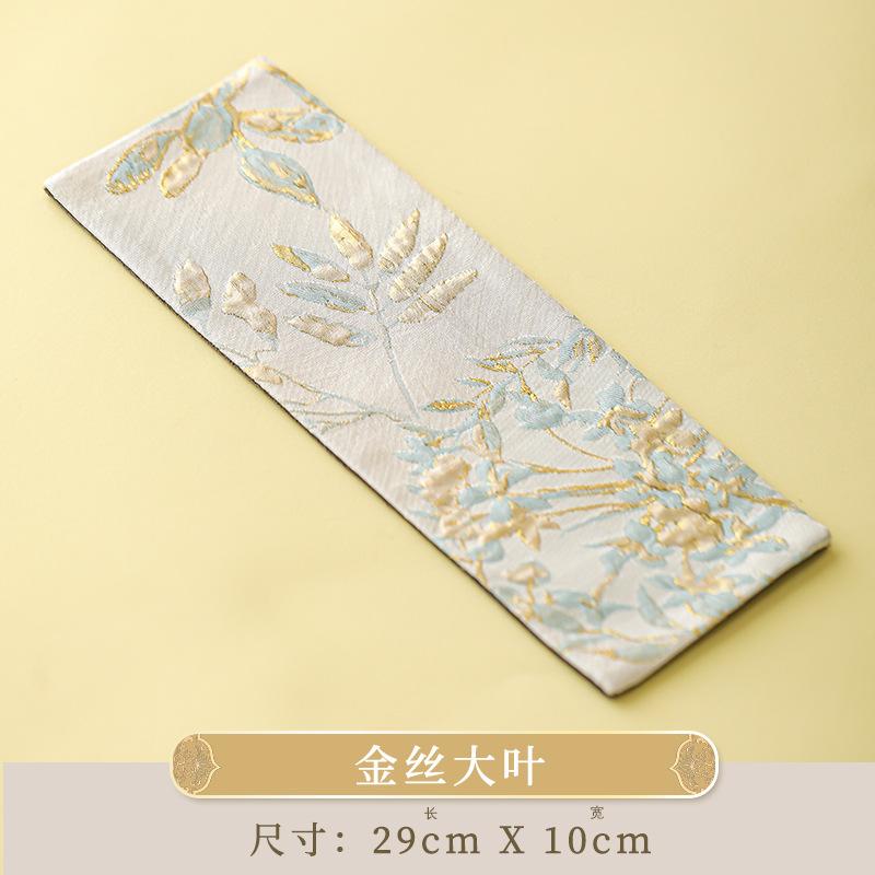 

Double-sided Tea Towel Tea Tablecloth One Person Drinking A Pot, A Cup of Tea Set, Coaster