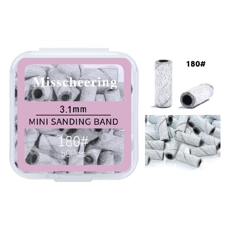 3.1mm Nail Sanding Bands Small Sanding Bands for Nail Acrylic Gel Removing