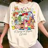 2026 New Toy Story Lobo Christmas Cotton Women's Casual Fashion Loose Short Sleeve