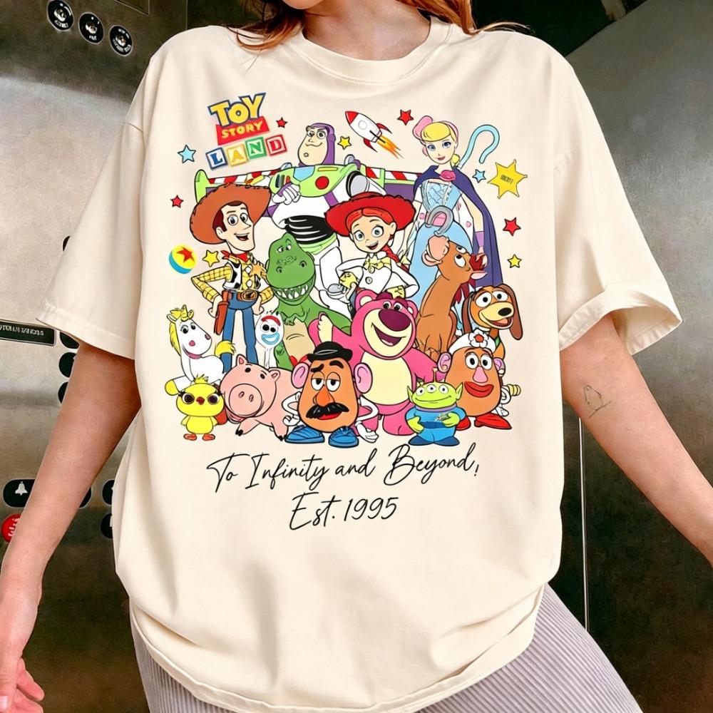 2026 New Toy Story Lobo Christmas Cotton Women s Casual Fashion Loose Short Sleeve S