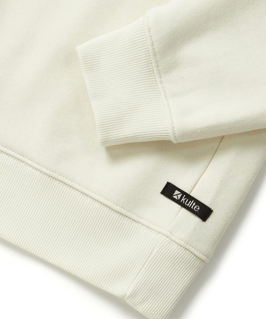 KULTE Twill Arch Logo Crewneck Ivory