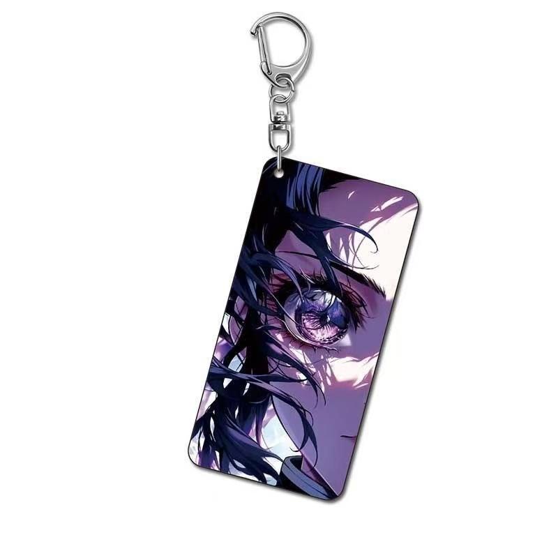 Colgante Llavero Anime Demon Slayer Kimetsu No Yaiba Kamado Tanjirou Doble Cara HD Colgante de Bolsa Regalo Para Fans Accesorios Cosplay Regalo de Joyería