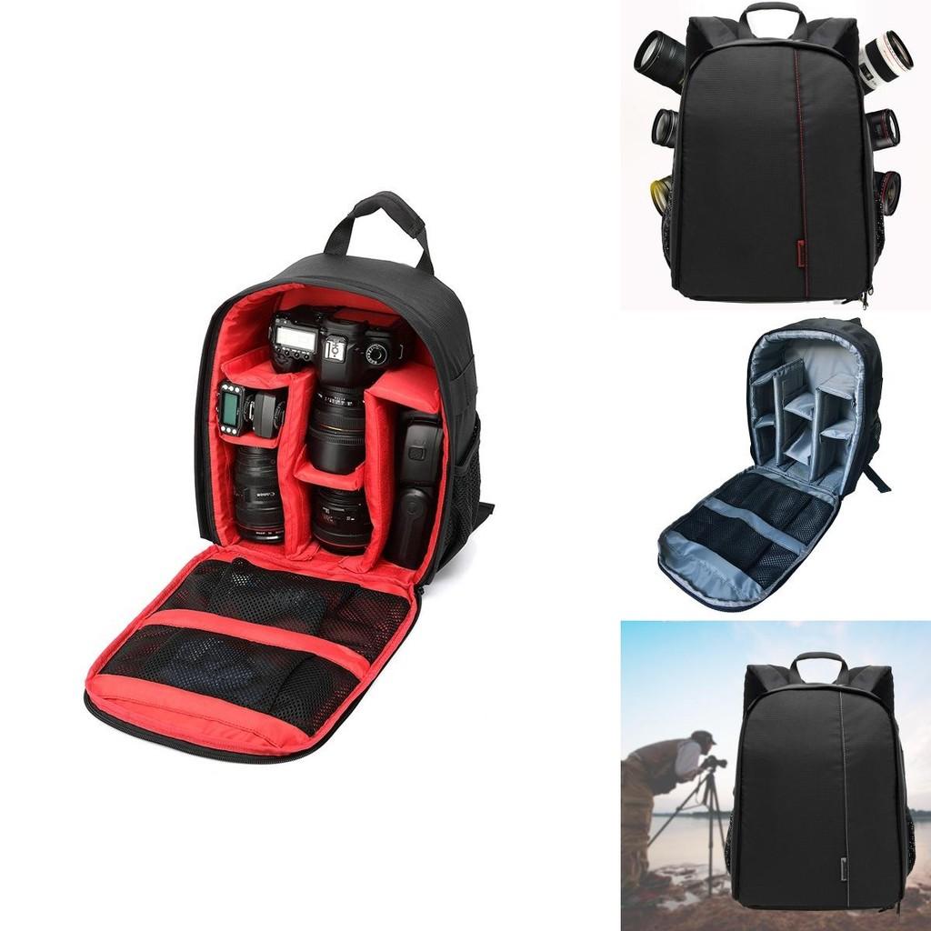 Photography Backpack With Anti Splashing Water Nylon Material For Dslr Cameras And Travel Use