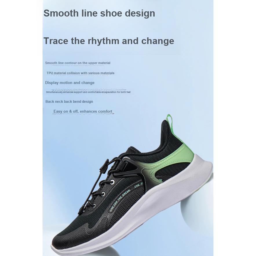 Li Ning Crianças Esportes Tendência Cano Baixo Sapatos Casuais Sapatos Casuais Infantil Preto Verde YKCU038-7