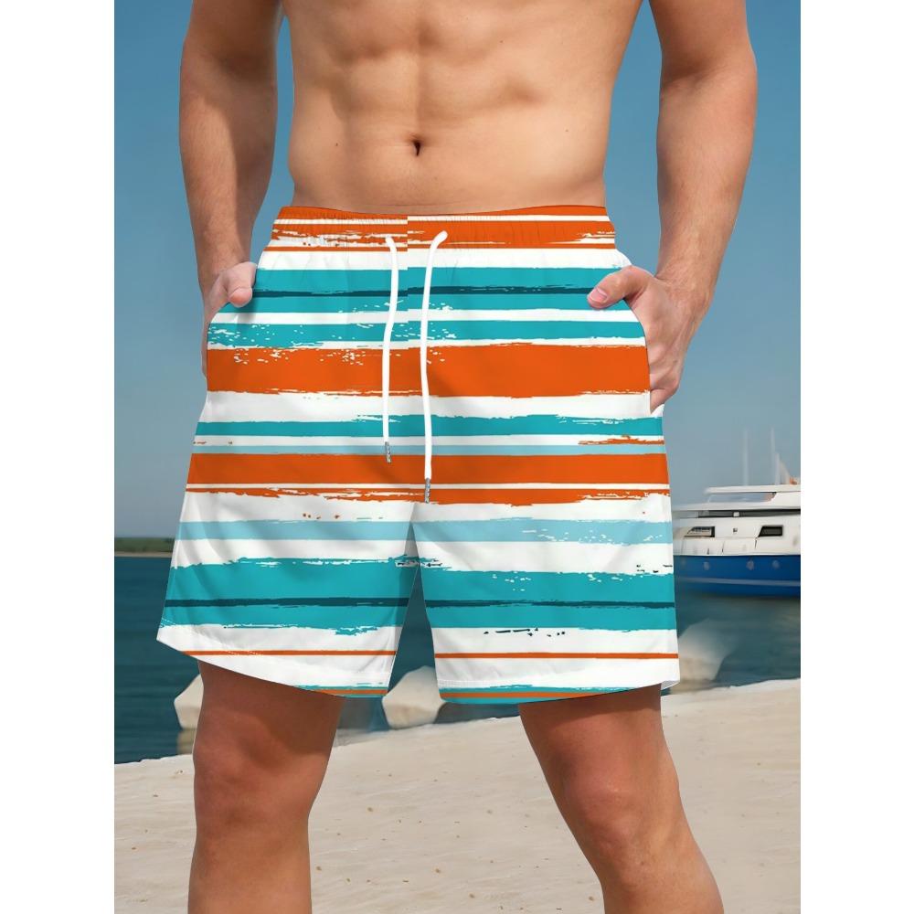 Men's Shorts Creative Colorful 3D Printed Shorts Loose Casual Plus Size Breathable Vacation Style Summer Versatile Shorts