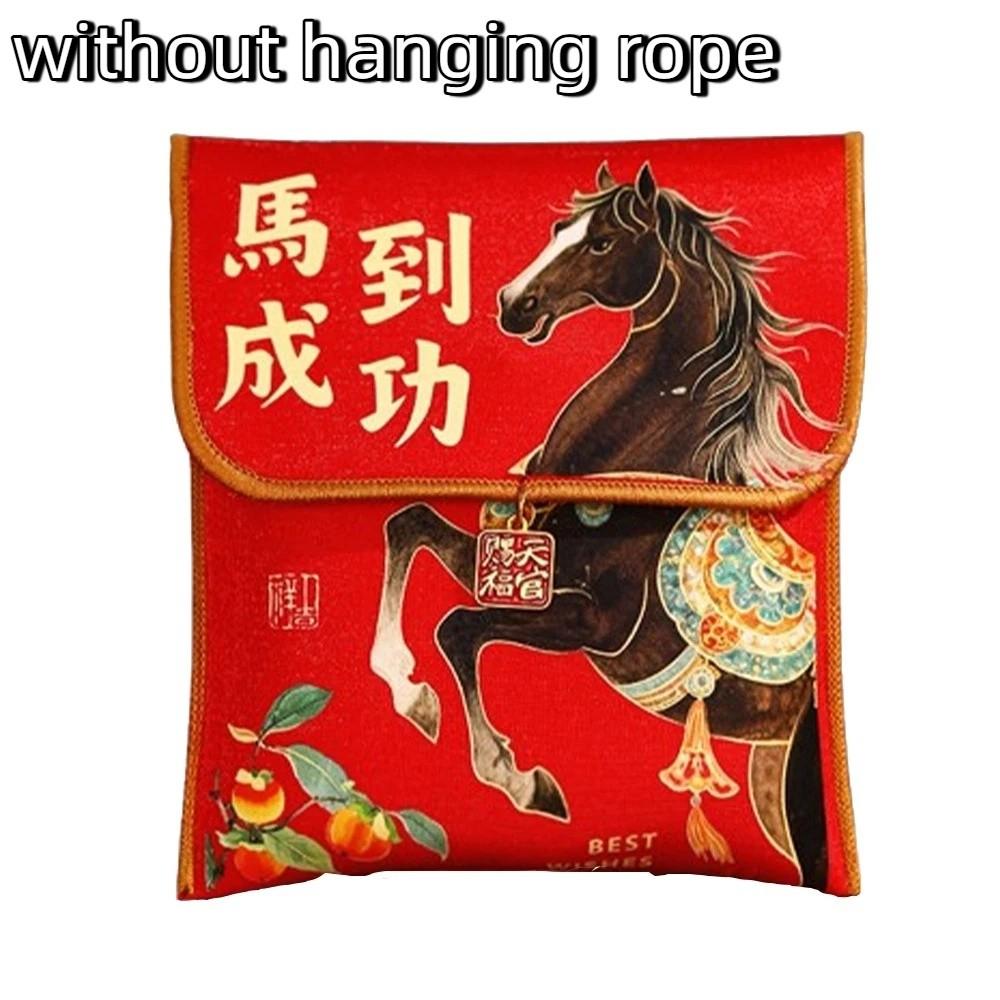 Stoff Glücksgeldbeutel 2026 Pferdejahr Rote Umschläge Geschenktüte Rote Päckchen Frühlingsfest