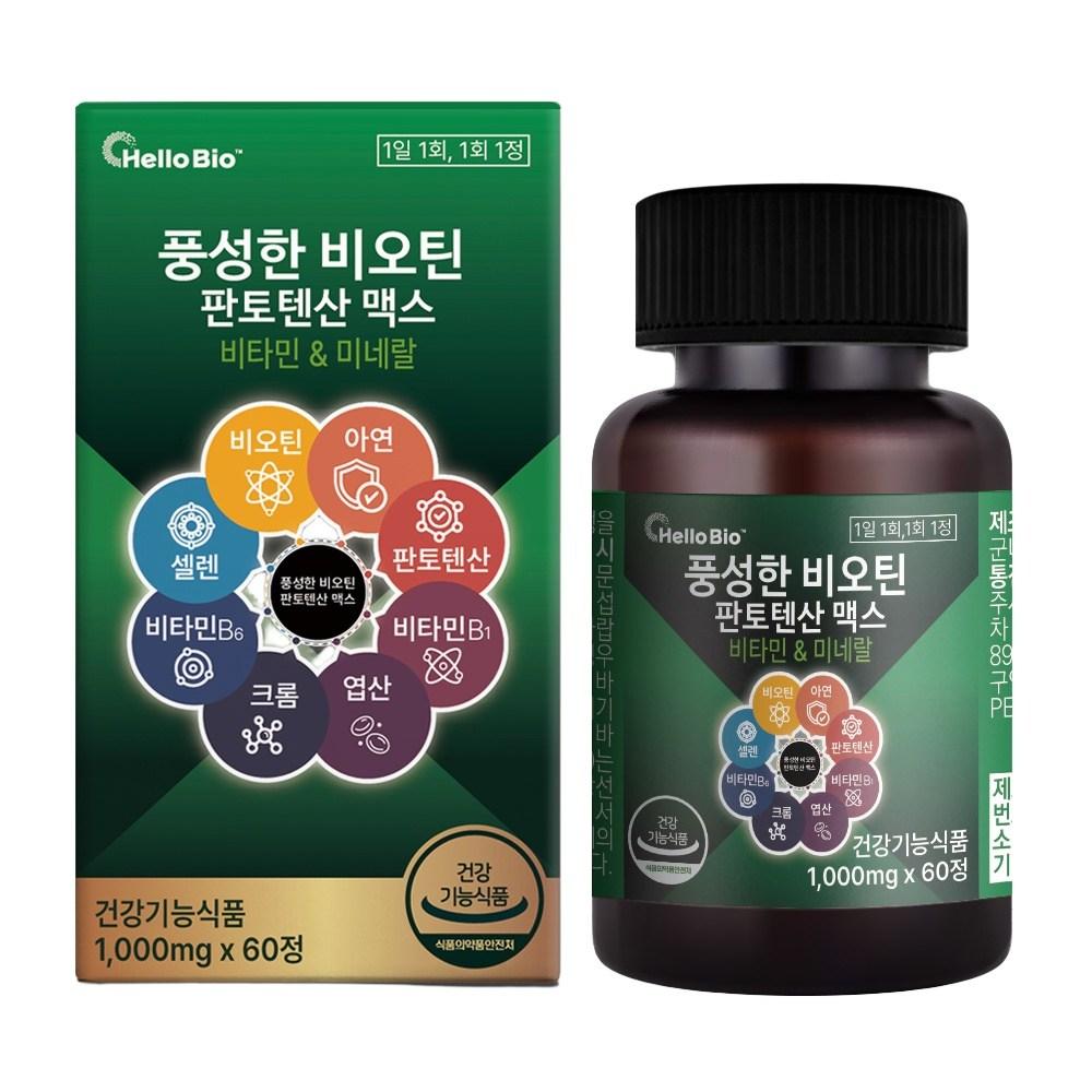 Rich Biotin Pantothenic Acid Max 1 Pcs 60 Tablets